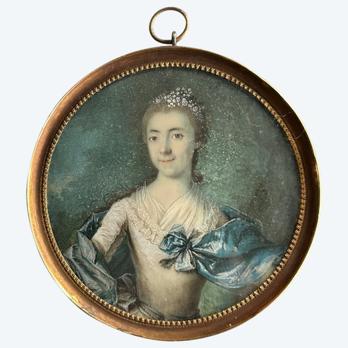 Miniature - 18th Century Portrait Of A Woman