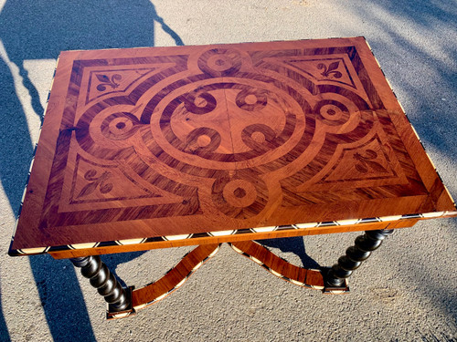 Table bureau Style Louis XIII Epoque Napoleon III