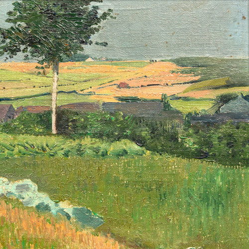 Landscape at Nafraiture by Léon Frederic (1856 - 1940)