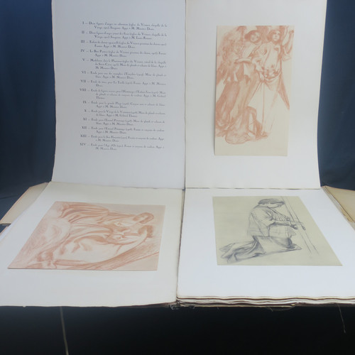 Maurice Denis, 25 sanguines, enhanced drawings and drawings reproduced in facsimile