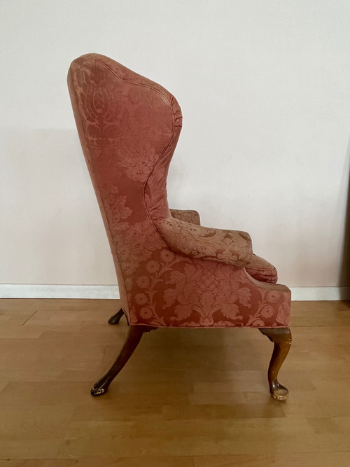 Large Baker brand wing chair