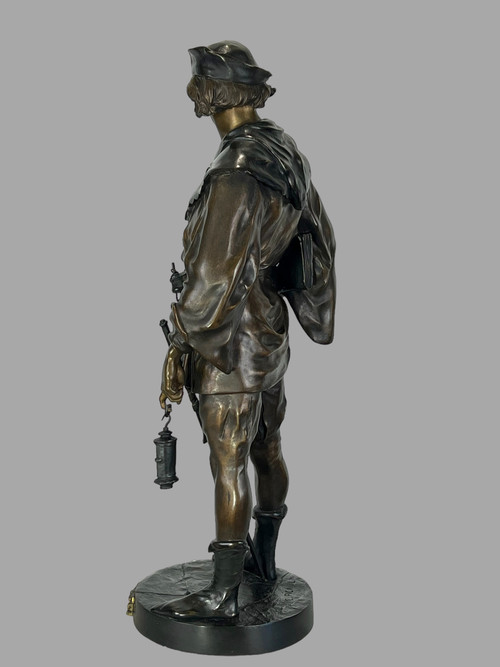 BRONZESTATUE AUS DEM 19. JAHRHUNDERT, UNTERZEICHNET „EMILE-LOUS PICAULT 1833-1915“ (ESCHOLIER)