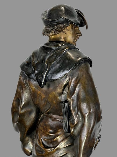 BRONZESTATUE AUS DEM 19. JAHRHUNDERT, UNTERZEICHNET „EMILE-LOUS PICAULT 1833-1915“ (ESCHOLIER)