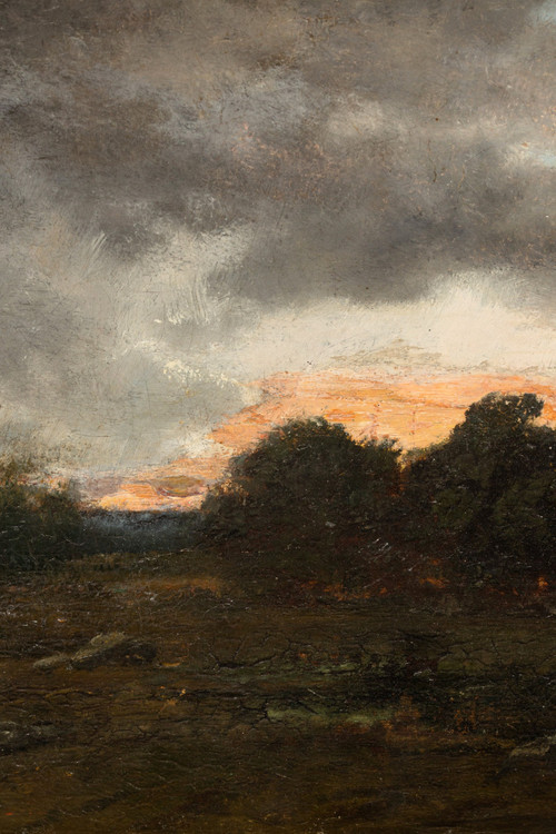 Twilight, oil on canvas by Narcisse-Virgile Diaz de la Pena (1807 - 1876)