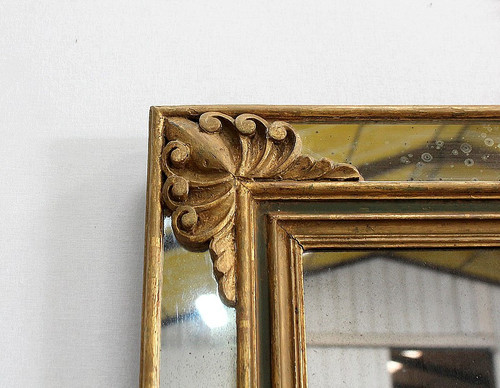 Rectangular Mirror with Parecloses – Early 20th Century