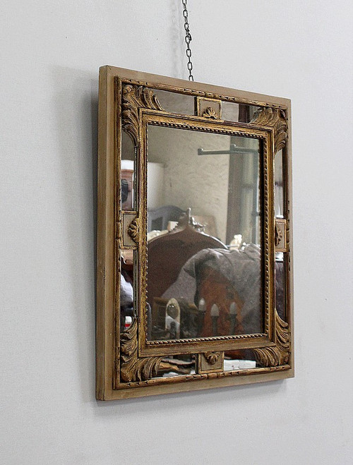 Rectangular Mirror with Parecloses – Early 20th Century