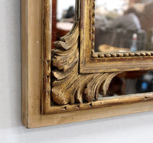 Rectangular Mirror with Parecloses – Early 20th Century