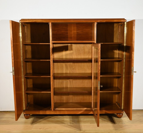 Small Library Cabinet in Blond Mahogany, Art Deco – 1940