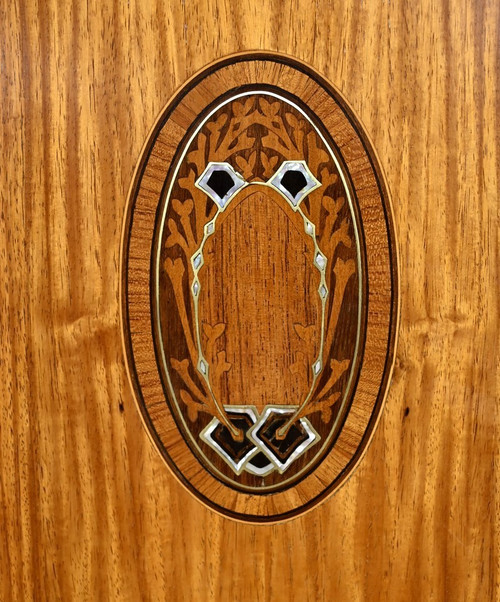 Small Library Cabinet in Blond Mahogany, Art Deco – 1940