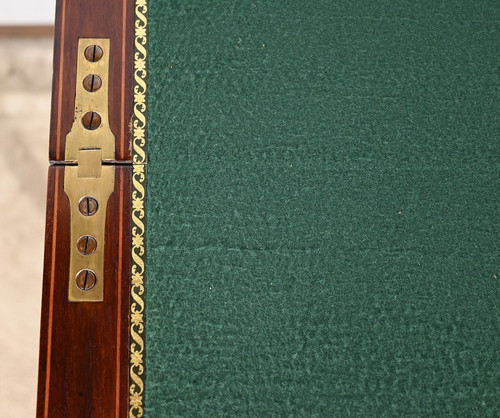 Pair of Mahogany Games Tables, stamped H.J. Linton – 1920