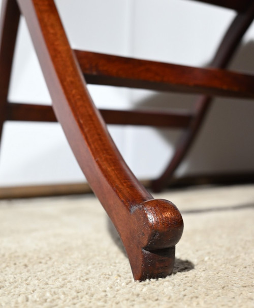 Pair of Mahogany Games Tables, stamped H.J. Linton – 1920