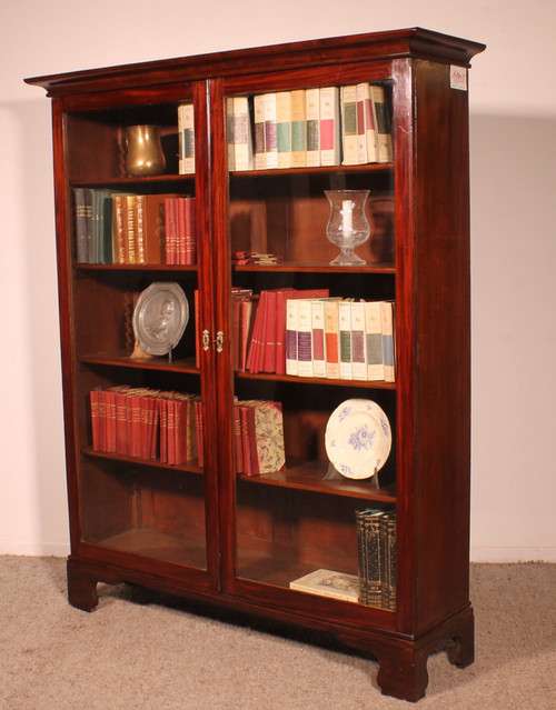 Mahogany Bookcase From The 19th Century