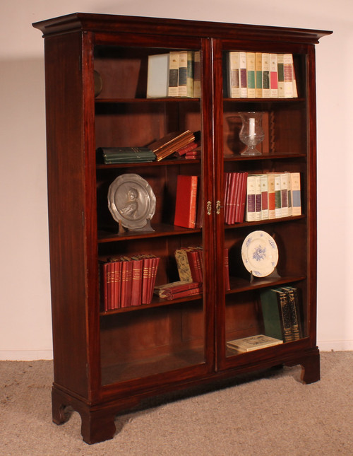 Mahogany Bookcase From The 19th Century