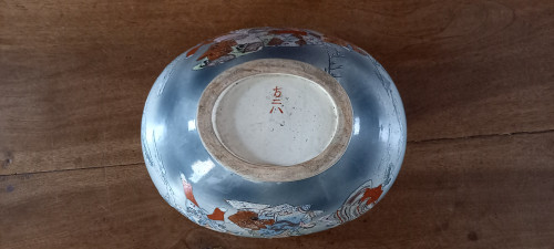 Satsuma porcelain planter signed 19th century