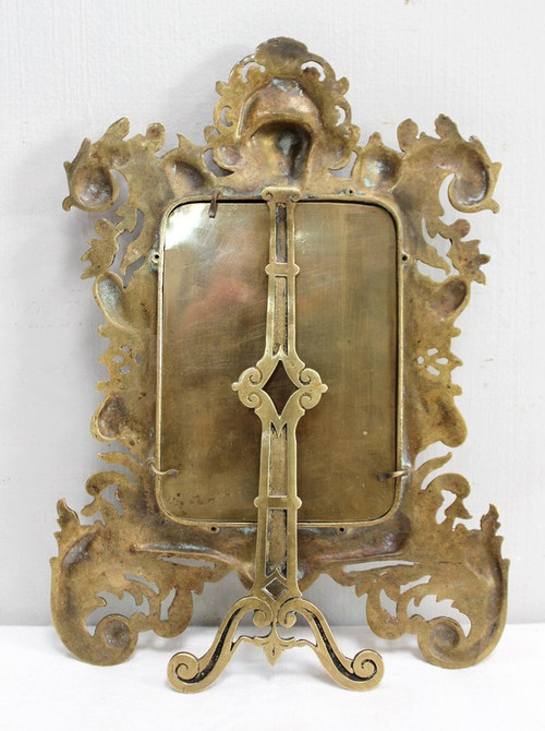 Gilded Bronze Table Mirror, Napoleon III period - 2nd half 19th century