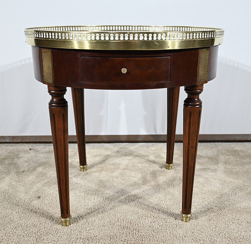 Small Low Hot Water Bottle Table in Mahogany, Louis XVI style – Mid 20th century