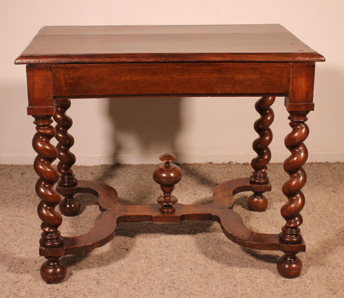 Louis XIII Table In Walnut -17th Century