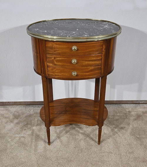 Small Mahogany Drum Table, Louis XVI style - 1st half 20th century