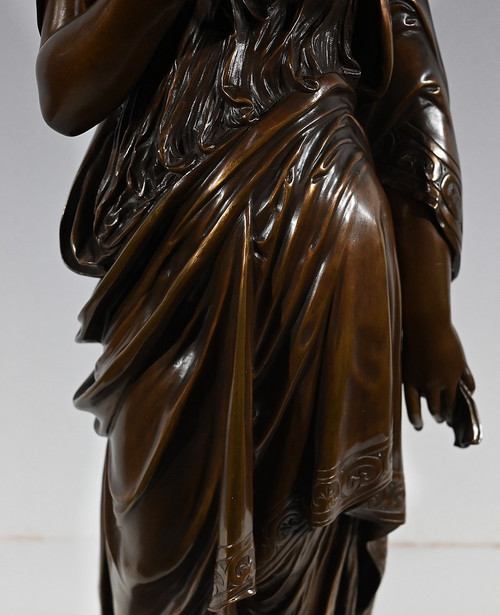 Grande bronzo "La Lettre" di J-L. Grégoire - Fine XIX secolo