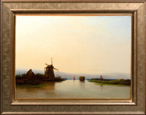 Flusslandschaft mit Mühle, 1839 von Per Wickenberg (1812 - 1846)