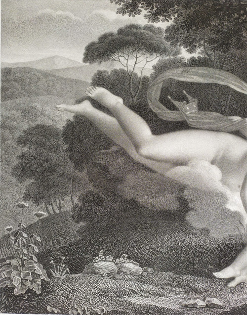 Neoklassische mythologische Radierung Venus Und Ascagne nach Charles-Pompée Le Boulanger de Boisfrémo