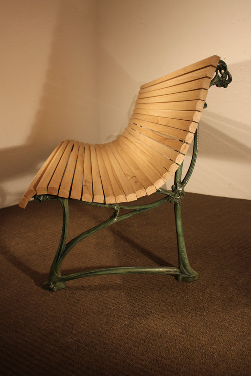 Art Nouveau bench by Hector Guimard