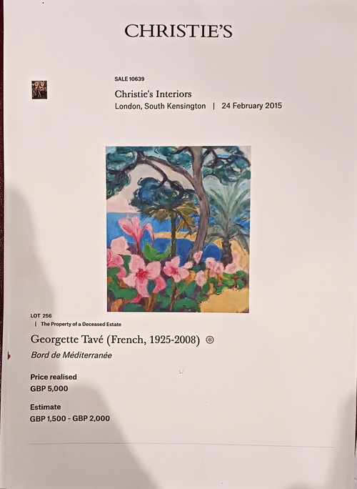 GEORGETTE TAVE 1925/2006 ORANGERS A MENTON