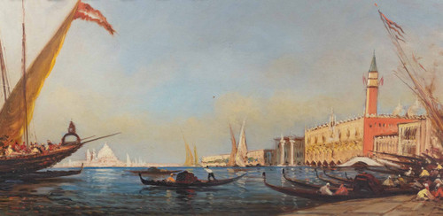 A view of Venice framed at the end of the 19th century