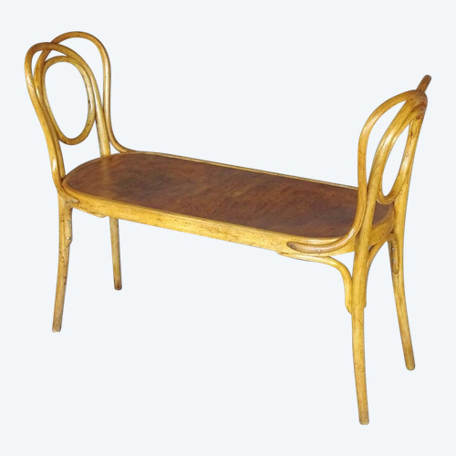 Wardrobe bench, bistro, bentwood KOHN No. 687, Thonet no.