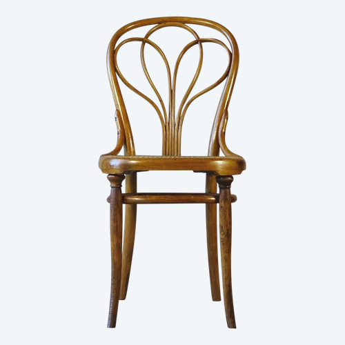 Thonet chair N°25, new cane, ca 1875