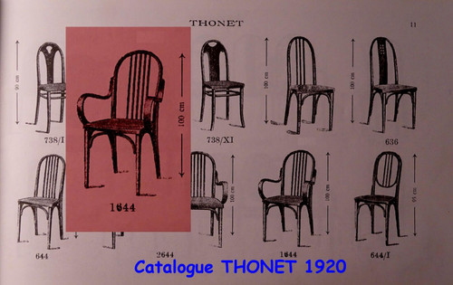 Fauteuil THONET N°1644, vers 1920 Sécession ,Art Deco