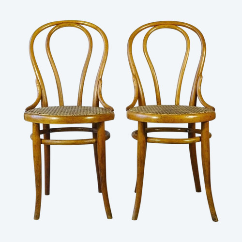 Set of 2 Thonet bistro chairs N°18 from 1875