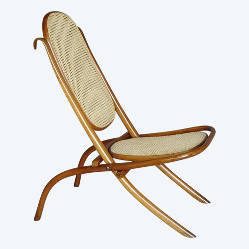 Klipklap Folding lounge chair by THONET 1880 model N°1