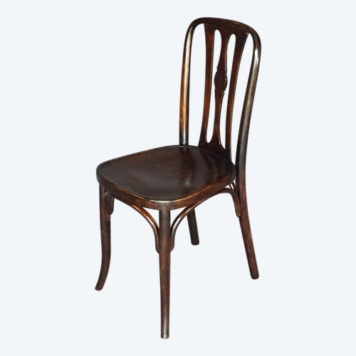 Thonet art deco bistro chair 1920, Mahogany stain