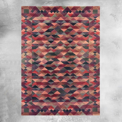 1980s Gorgeous Woolen Rug by Missoni for T&J Vestor Called "Luxor". Made in Italy