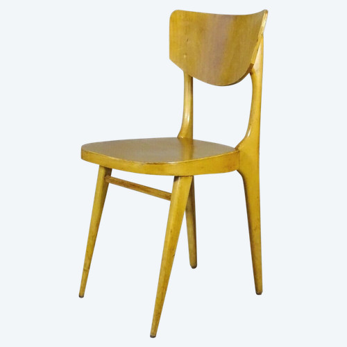 Prouvé type chair, by Stella 1960 - bistro - scandinavian-