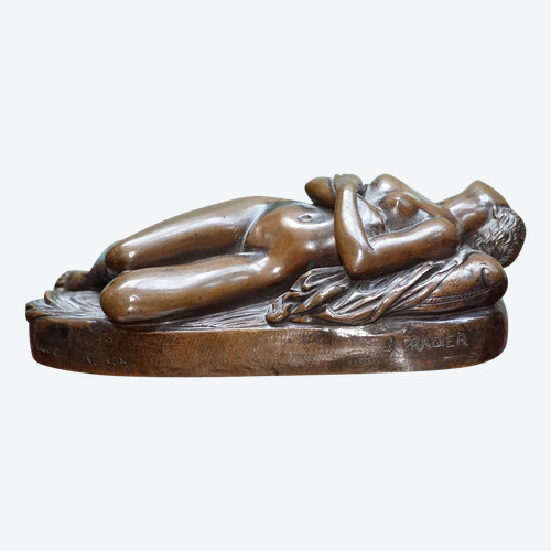 James PRADIER Bronze "Jeune femme en sommeil" (Young sleeping woman)