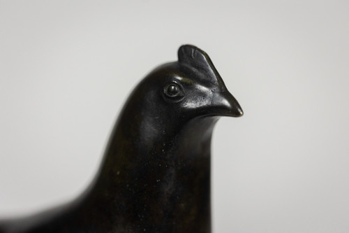 François Pompon. "Poule", bronze, printed in 2006.