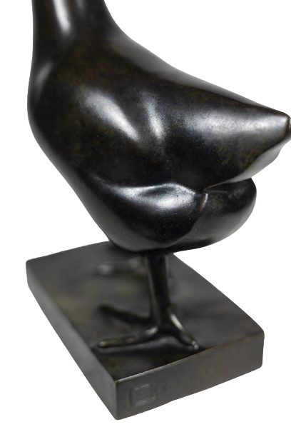 François Pompon. "Poule", bronze, printed in 2006.