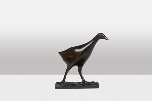 François Pompon. "Poule d'eau", bronze, 2006 print.