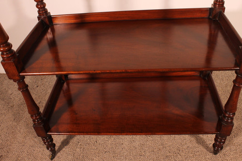 19th Century Solid Mahogany Three Tier Buffet