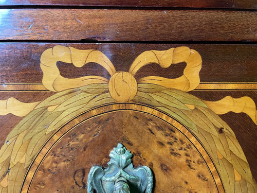 Louis XVI Style Marquetry Chest Of Drawers