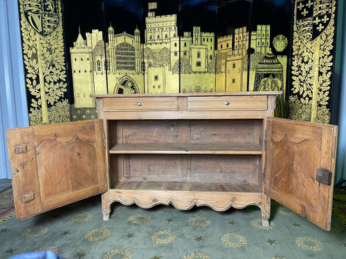 Credenza bassa Lorrain in abete XIX secolo