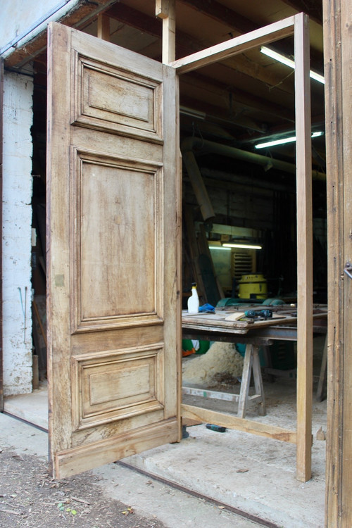 Important 19th century Haussmann walnut door