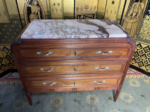 Mahogany Chest of Drawers Art Deco Period