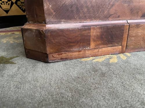 Oak and walnut store counter