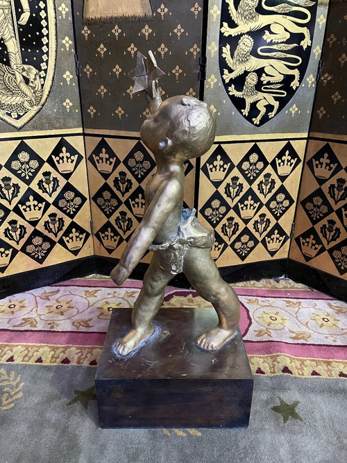 Bronzo al Bambino che indossa una stella di David firmato ANNOUK DUPONT 1/8