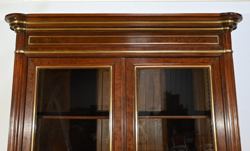 Large mahogany bookcase, Louis XVI style - Mid-19th century