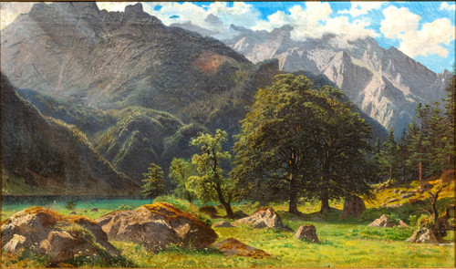 Obersee par François Roffiaen (1820-1898) Huile sur toile