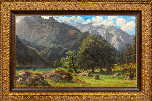 Obersee par François Roffiaen (1820-1898) Huile sur toile